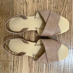 Nisolo All Day Cross Strap Sandal - Size 6 Almond